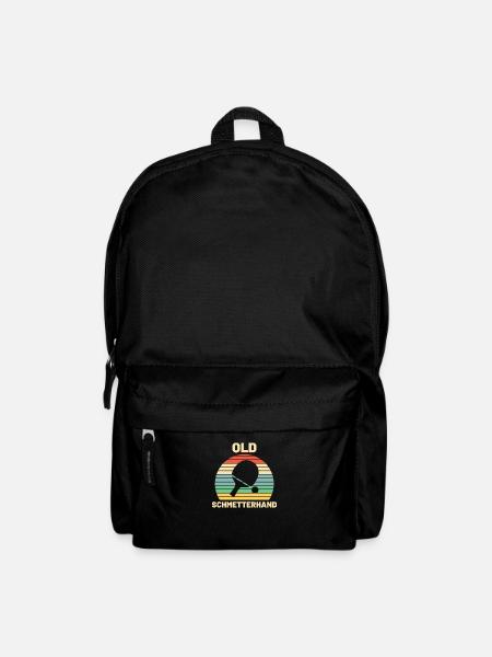 Old Schmetterhand Tischtennis Geschenk - Rucksack - Schwarz
