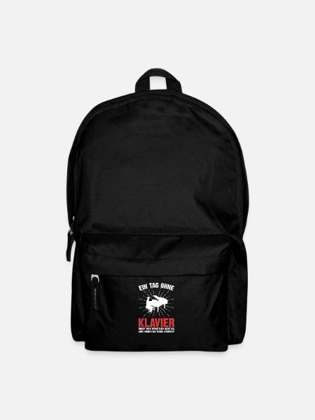 Lustiges Klavier Pianist Sprüche Geschenk - Rucksack - Schwarz