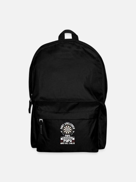 Darts Dart Papa Vater Vatertagsgeschenk - Rucksack - Schwarz