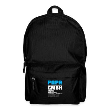 Papa GmbH - Lustige Väter Geschenkideen - Rucksack - Schwarz - Vorne