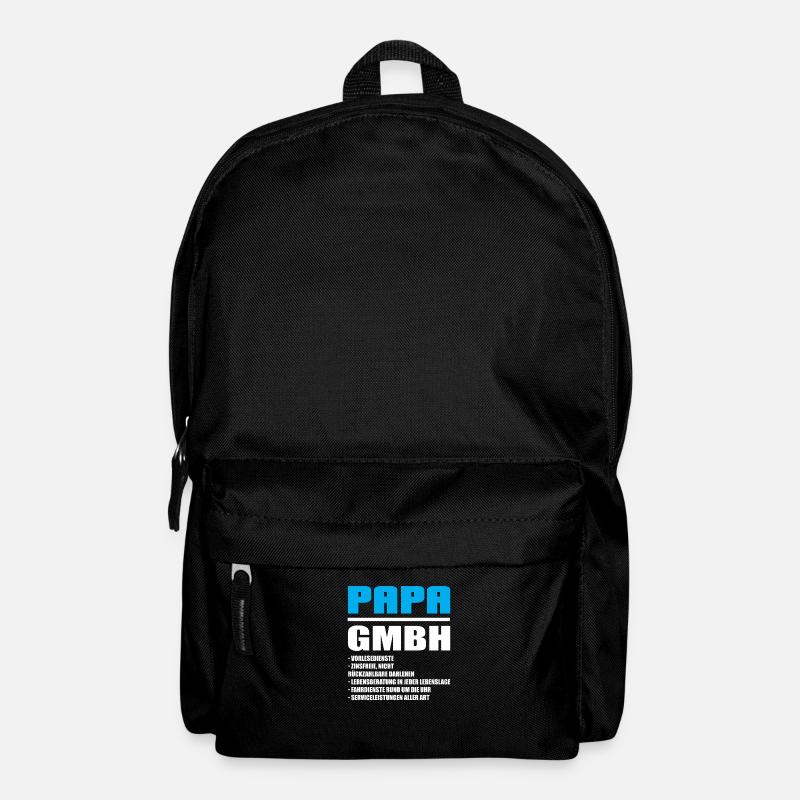 Papa GmbH - Lustige Väter Geschenkideen - Rucksack - Schwarz