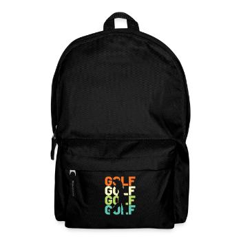Golf Golfer Retro - Rucksack - Schwarz - Vorne