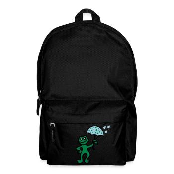 Wetterfrosch - Regen - Rucksack - Schwarz - Vorne
