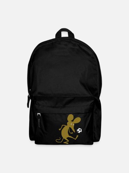 Fussballmaus - Rucksack - Schwarz