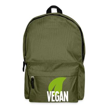 t-shirt végétalien - Sac à dos - vert olive - Devant