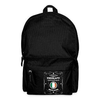 DON T NEED THERAPIE WANT GO IRELAND - Rucksack - Schwarz - Vorne