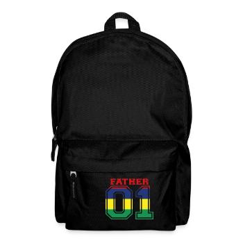 Father vater papa 01 queen Mauritius - Rucksack - Schwarz - Vorne