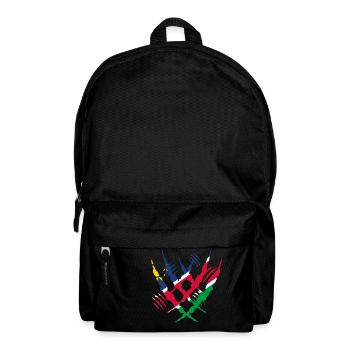 Claw Klaue worn cracks tore x home proud Namibia - Backpack - black - Front