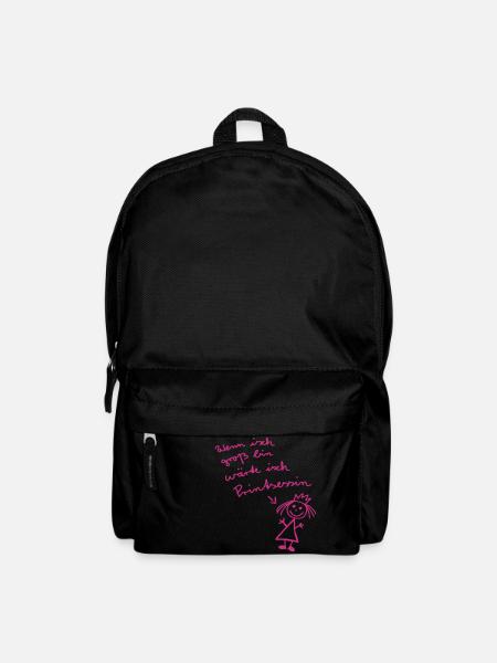 Prinzessin - Rucksack - Schwarz