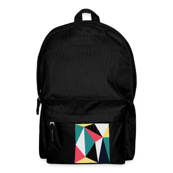 Dreiecke - Rucksack - Schwarz - Vorne