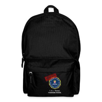 FBI - Rucksack - Schwarz - Vorne