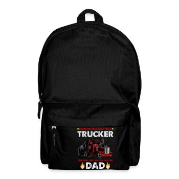 Camion chauffeur père camionneur camion papa cadeau - Sac à dos - noir - Devant