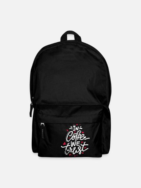 In Coffee We Trust - Rucksack - Schwarz