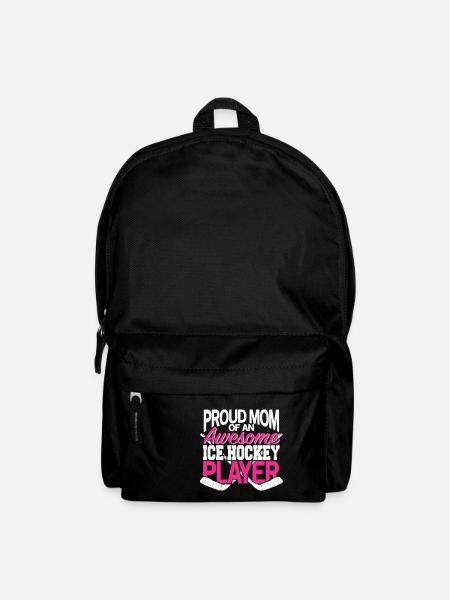 Proud Ice Hockey Mom Best Mothers Gift - Backpack - black
