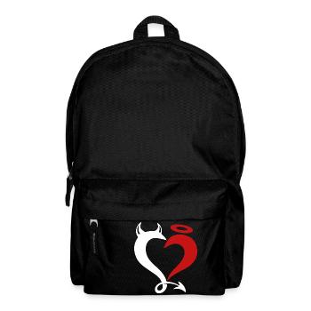 Engel und Teufel Liebespaar. - Rucksack - Schwarz - Vorne