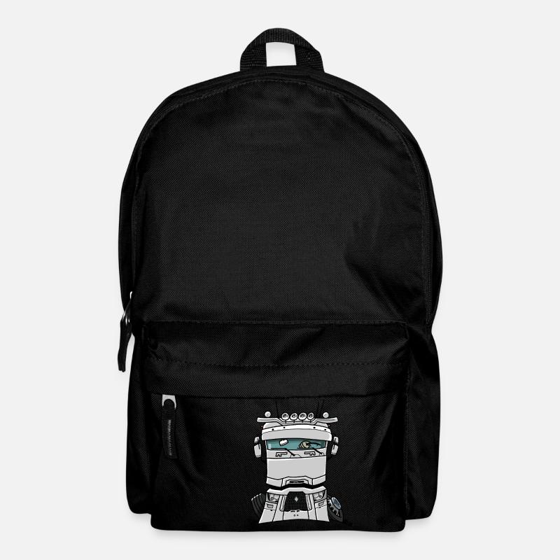 0813 R truck white - Backpack - black