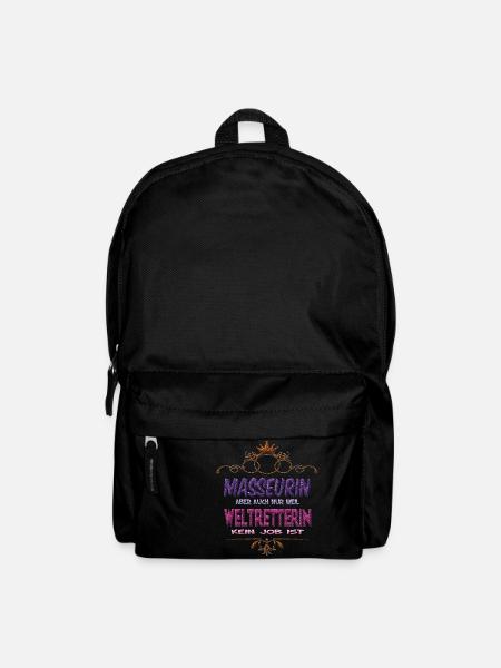 Masseurin Weltretterin - Rucksack - Schwarz