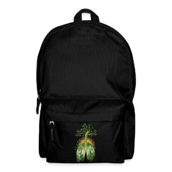 La forêt, le poumon vert. Arbre avec poumon - Sac à dos - noir - Devant