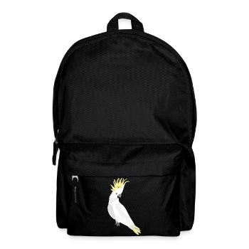 Papagei Kakadu weiß - Rucksack - Schwarz - Vorne