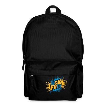 puck futin logo design - Backpack - black - Front