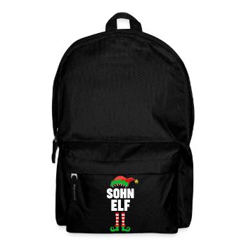 Weinachten Weihnachtself Sohn Elf Elfen - Rucksack - Schwarz - Vorne
