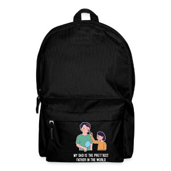 Vatertag Mädchen Design - Rucksack - Schwarz - Vorne