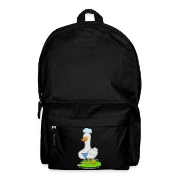 Ente Koch Schüssel Kochen - Rucksack - Schwarz - Vorne