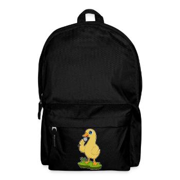 Ente Sänger Mikrofon Singen - Rucksack - Schwarz - Vorne