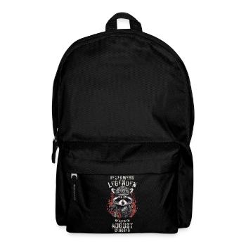Feuerwehr Legenden sind im August geboren - Rucksack - Schwarz - Vorne