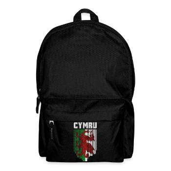 Flagge von Wales, walisischer Stolz - Rucksack - Schwarz - Vorne