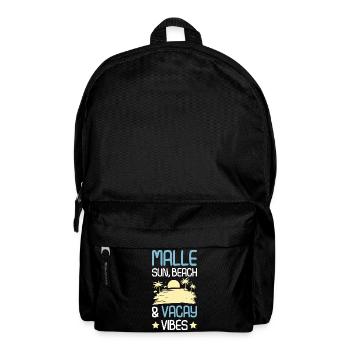Malle Sommer Spruch - Rucksack - Schwarz - Vorne