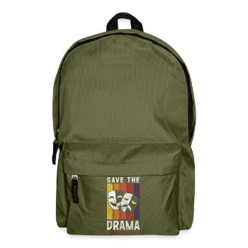 Dramaqueen rampenlicht ärger - Rucksack - Olivgrün - Vorne