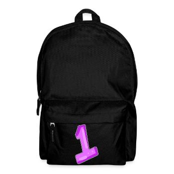 number 1 motif - Backpack - black - Front