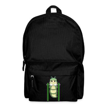 Raupe Bodybuilder Klimmzüge Bodybuilding - Rucksack - Schwarz - Vorne