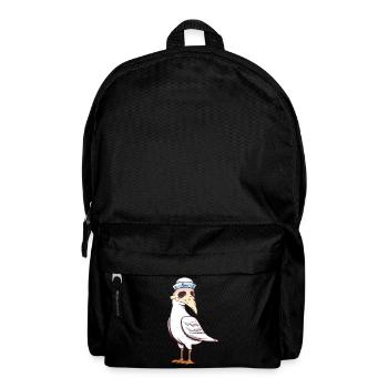 maritim Möwe Möwen Halloween Seefahrt - Rucksack - Schwarz - Vorne