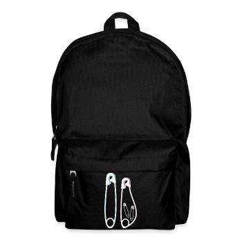 Announcement baby bump pregnancy twins - Backpack - black - Front