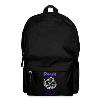 Peace - Rucksack - Schwarz - Vorne