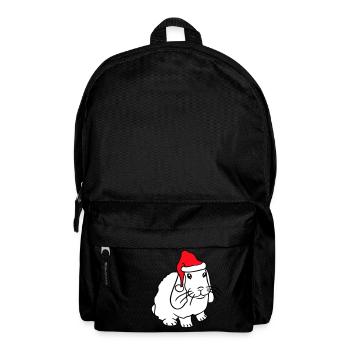 Lapin Père Noël Père Noël Chapeau Chapeau Cadeau - Sac à dos - noir - Devant