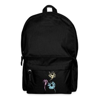 Bunte Blumen der Freundschaft - Rucksack - Schwarz - Vorne
