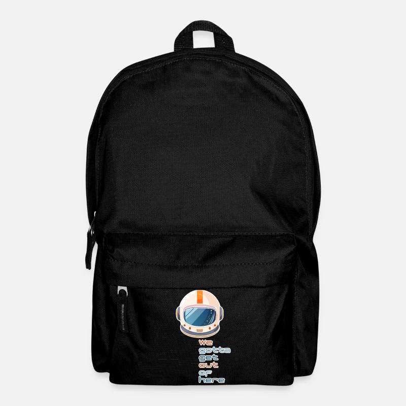 retro spacehelmet we gotta get out of here - Backpack - black