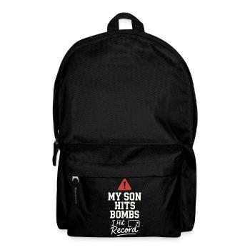 Boy Mom Baseball Proter Sohn Homerun Travel Team - Rucksack - Schwarz - Vorne