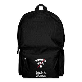 Sleep like Wi-Fi: Outage is annoying - Backpack - black - Front