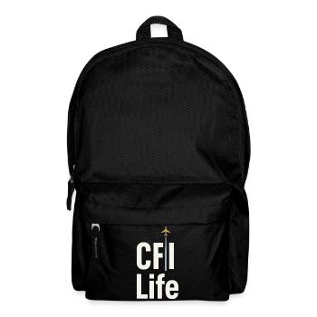 Flight Instructor Cfi Pilot Aviation Instructor - Backpack - black - Front