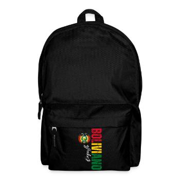 Bolivianischer Stolz, vertikales Design - Rucksack - Schwarz - Vorne