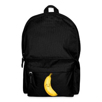 Smiling Banana Kawaii Fruit Kids Baby Fruit - Backpack - black - Front