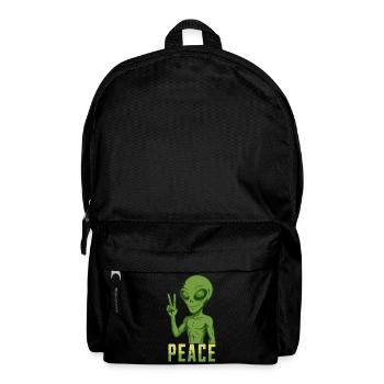 Peace Alien - Backpack - black - Front