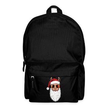 Santa Lama Fun Design Noël - Sac à dos - noir - Devant