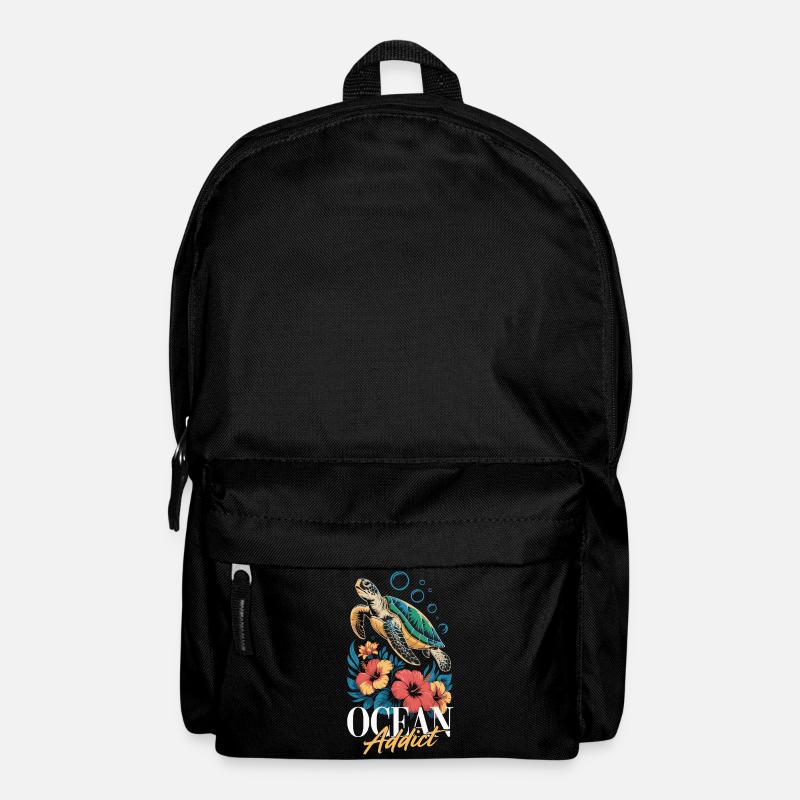 Sea Turtle Ocean Addict Design - Sac à dos - noir
