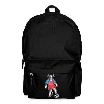 Cow Soccer Player Soccer Sports - Backpack - black - Front