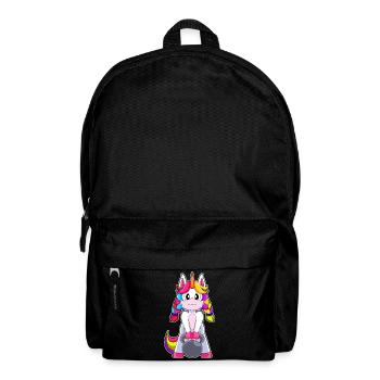 Einhorn Bodybuilder Hantel Bodybuilding - Rucksack - Schwarz - Vorne